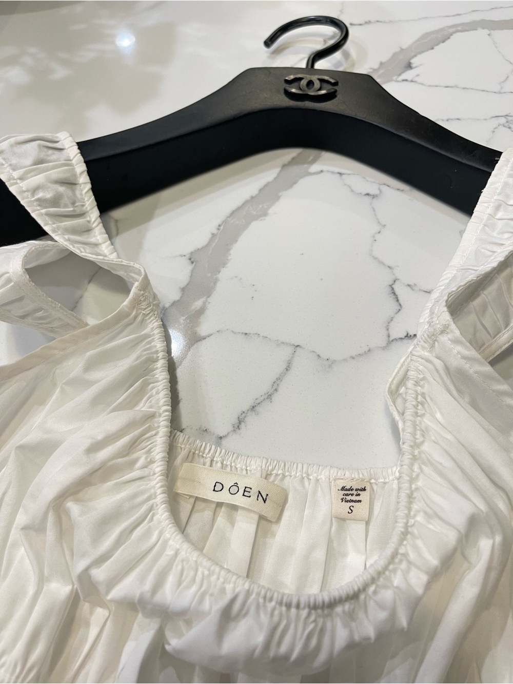 NEW DOEN Clover Dress In Salt Size S - Picture 8 of 17